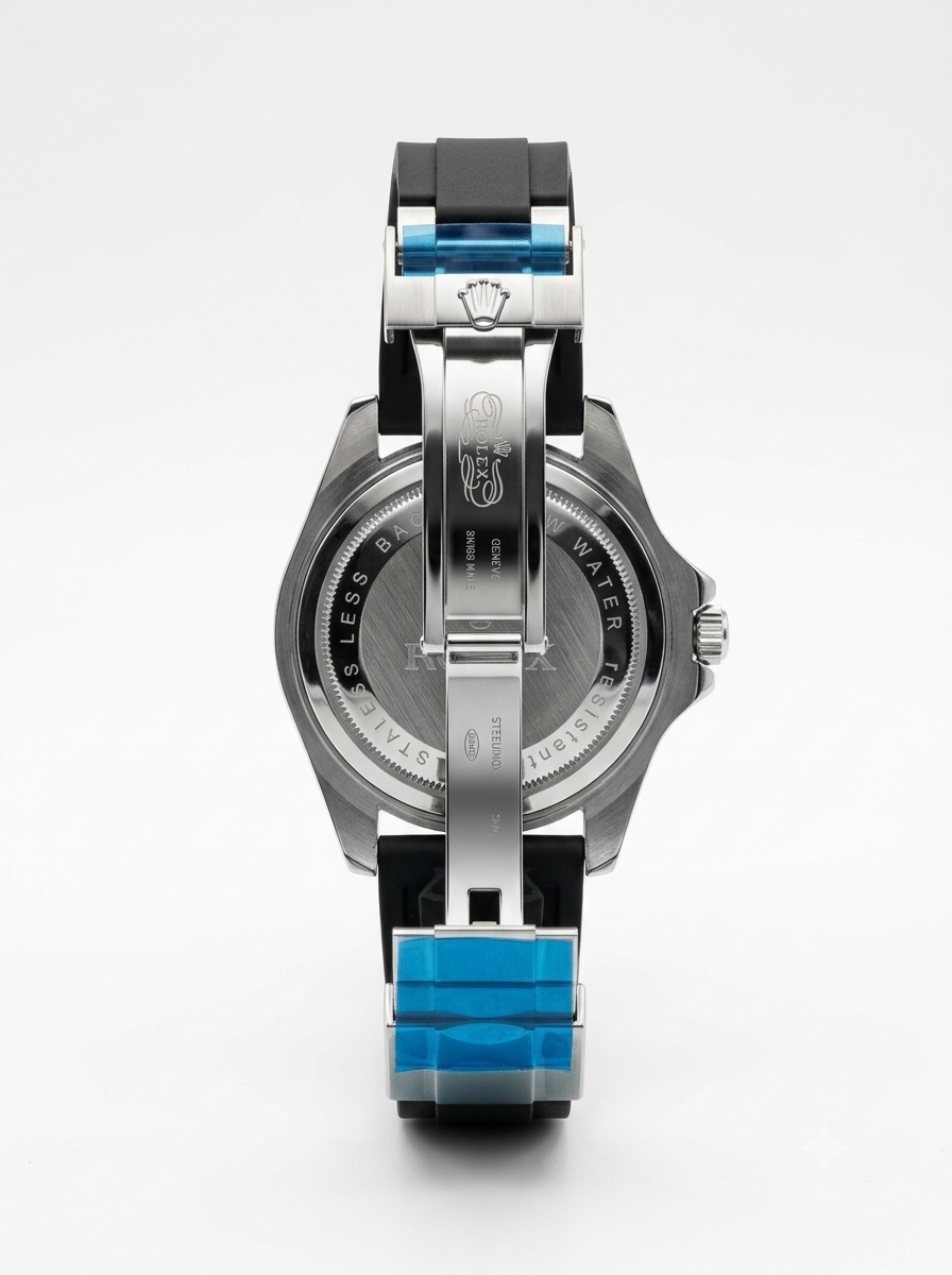 WatchVerse Green Submariner-style black dial watch