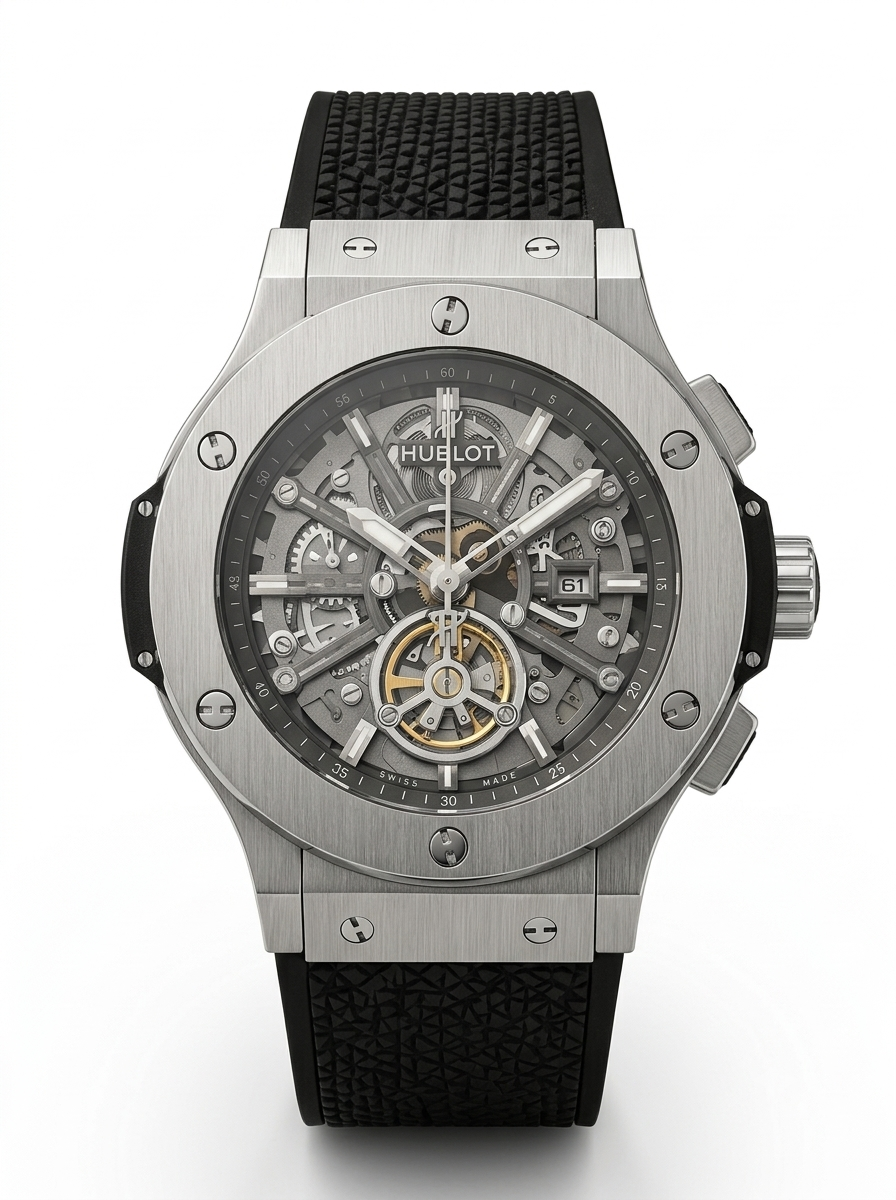 Hublot Big Bang Silver Skeleton Style Watch