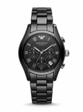Emporio Armani Ceramica Black Chronograph Watch