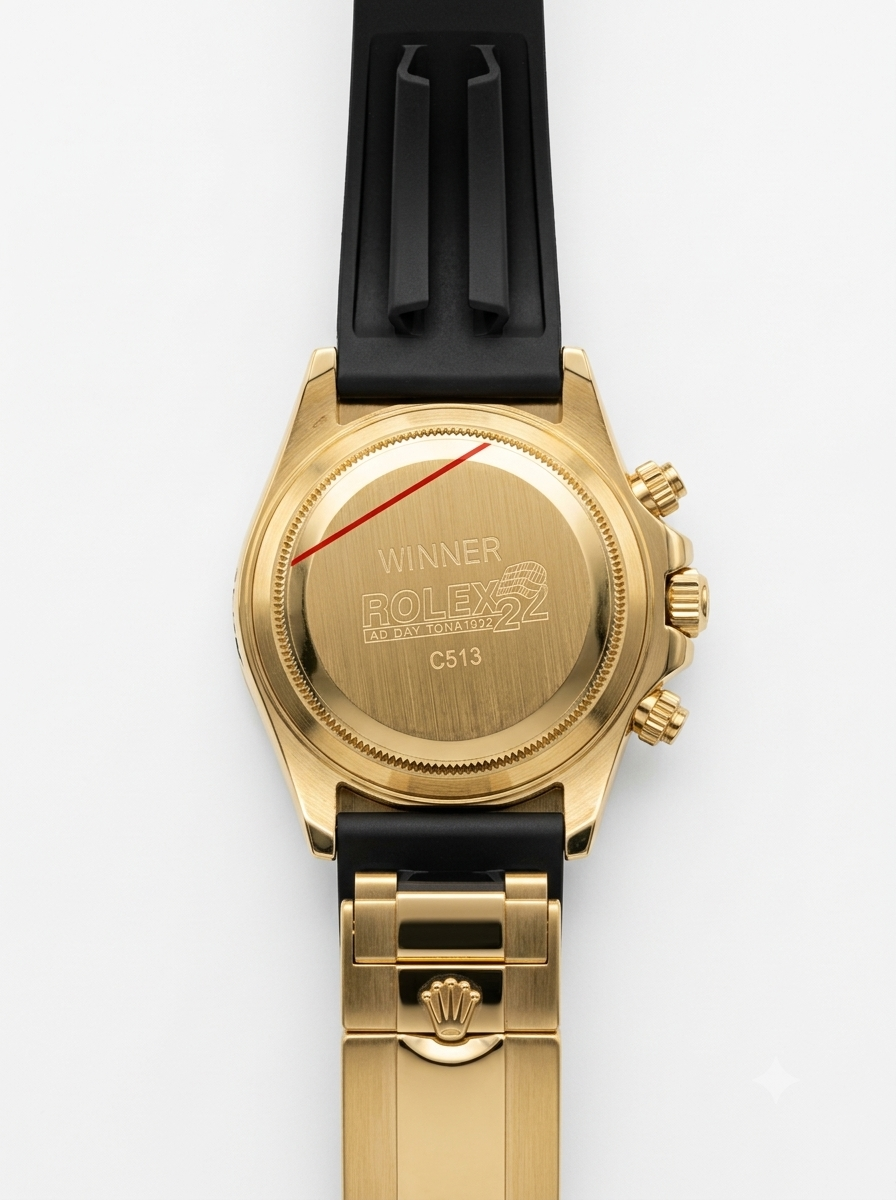ROLEX-Bezel Diamond Chronograph BELT WATCH — Gold