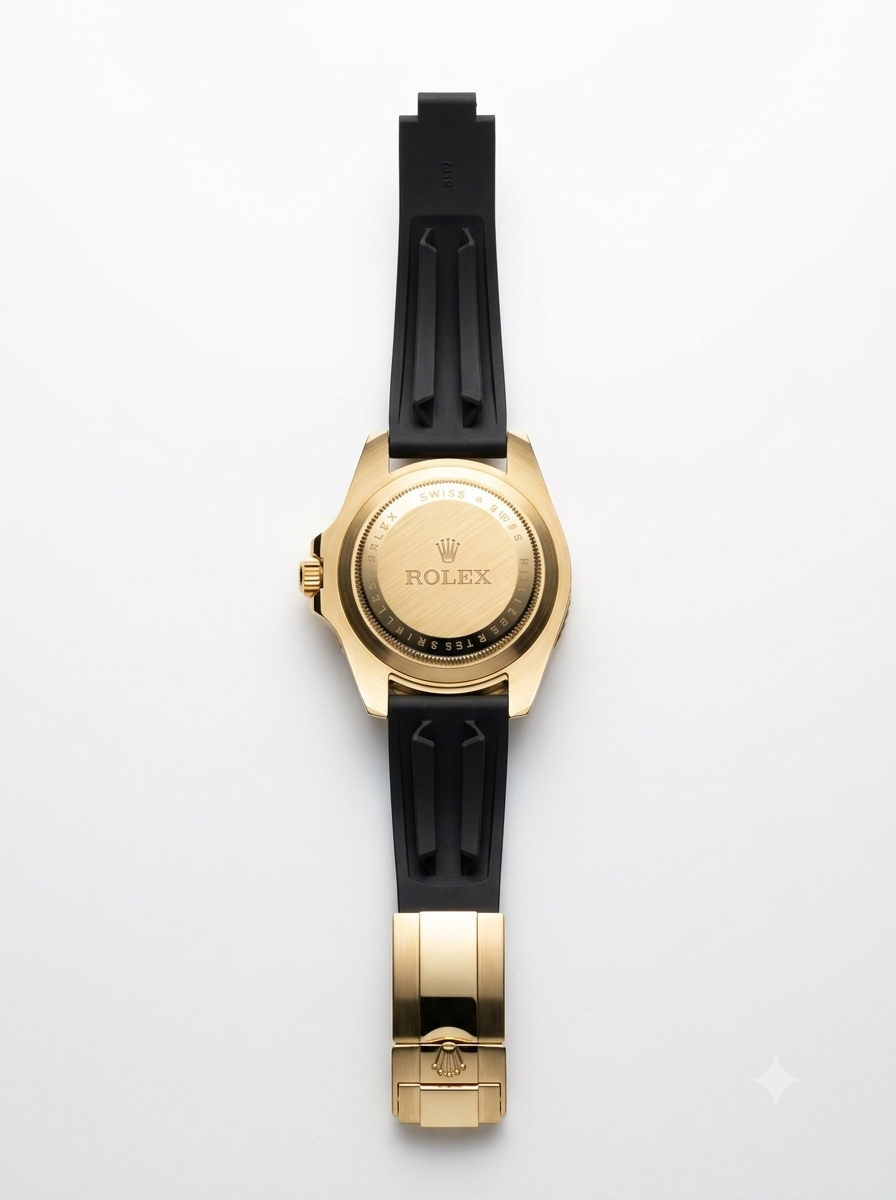WatchVerse Green Submariner-style black dial watch