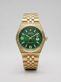 ROLEX Gold Land-Dweller GREEN DIAL OYSTER PERPETUAL