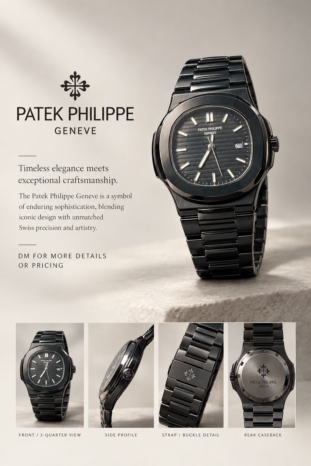 Patek Philippe Nautilus all black