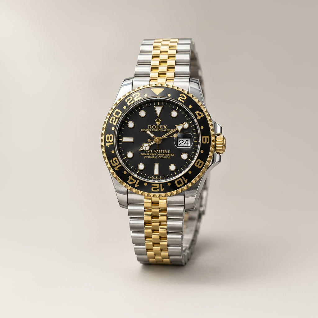 ROLEX GMT MASTER-II  Black Dial Two-Tone